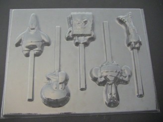 527sp Wet Robert Friends Chocolate or Hard Candy Lollipop Mold